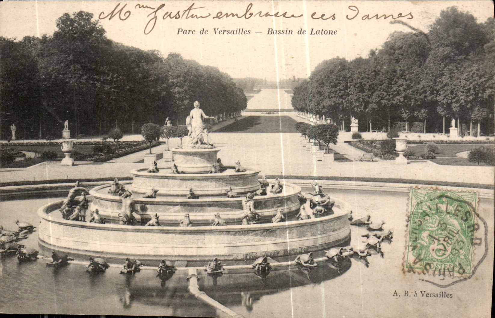 CPA Parc de Versailles Bassin de Latone 