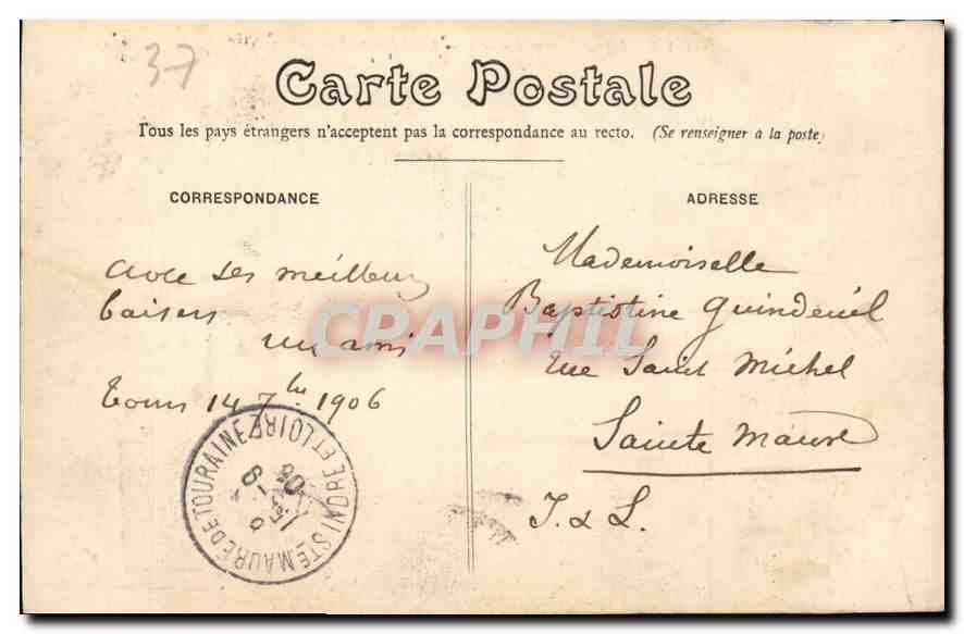 CPA Usse par Rigny I et L le Chateau vue generale  — Rückseite
