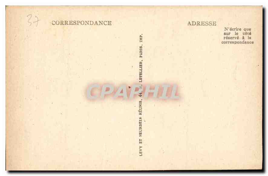 CPA Amboise le Chateau et le Pont  — Rückseite