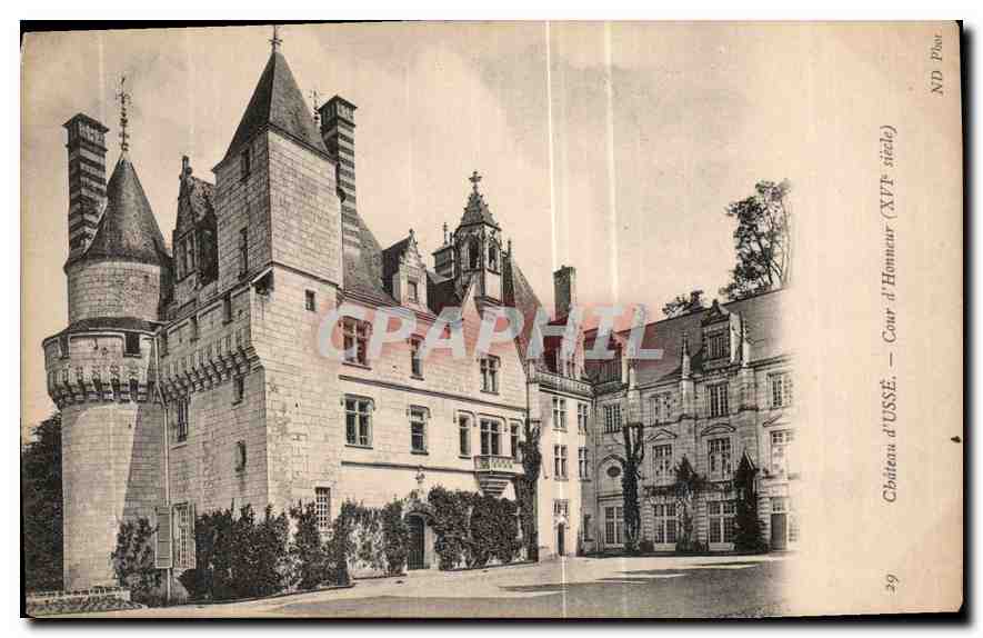CPA Chateau d'Usse cour d'Honneur XVI siecle 