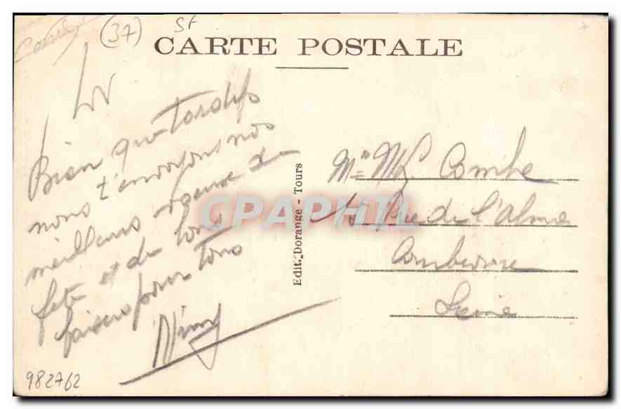 CPA Tours I et L la Tour Saint Martin XII et XIII S  — Rückseite