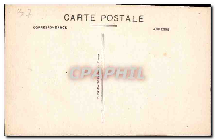 CPA Chenonceaux I et L le Chateau cote Ouest Monument historique XV siecle Construit par Thomas Bohi — Rückseite