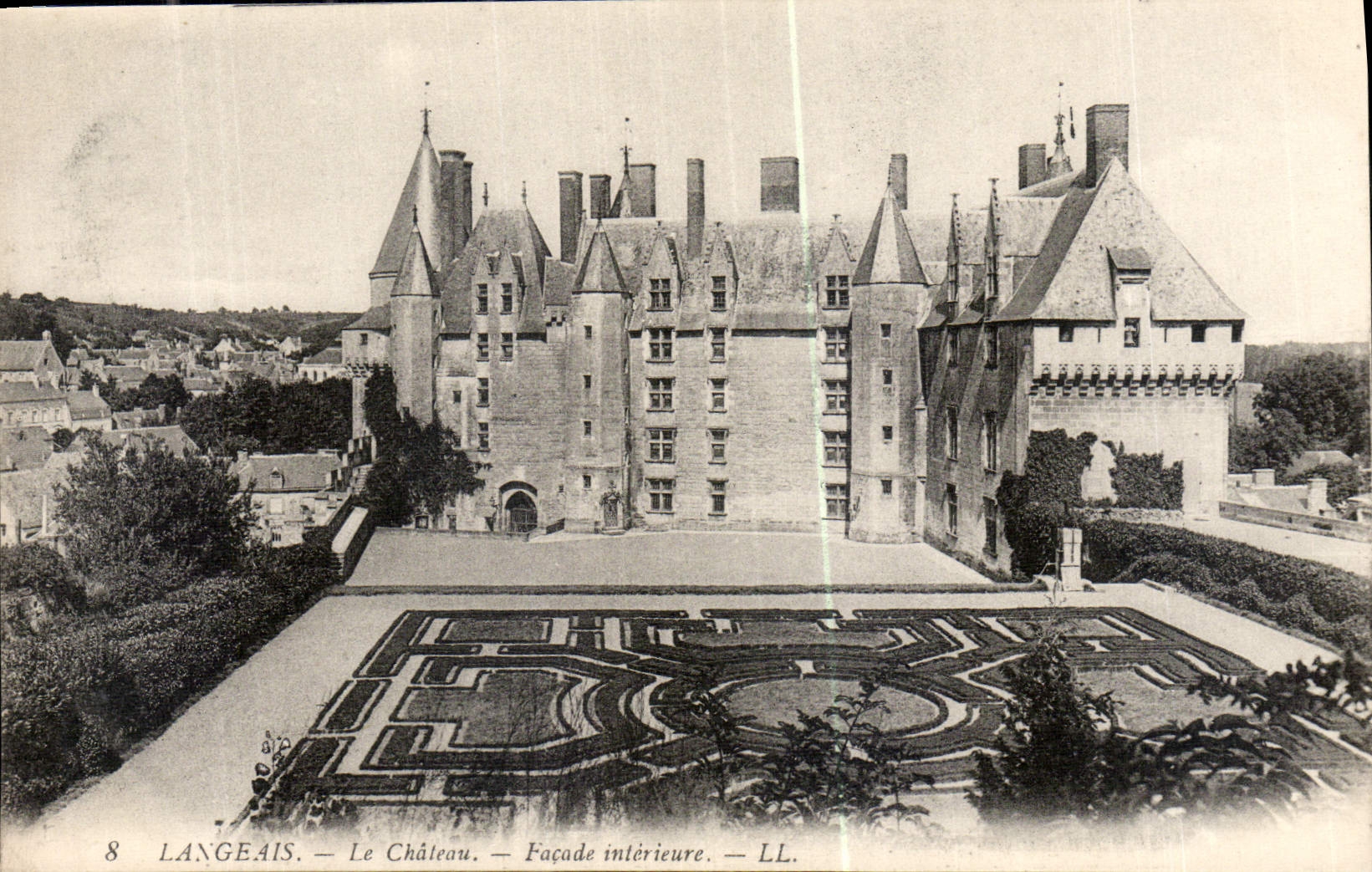CPA Langeais le Chateau Facade Interieure 