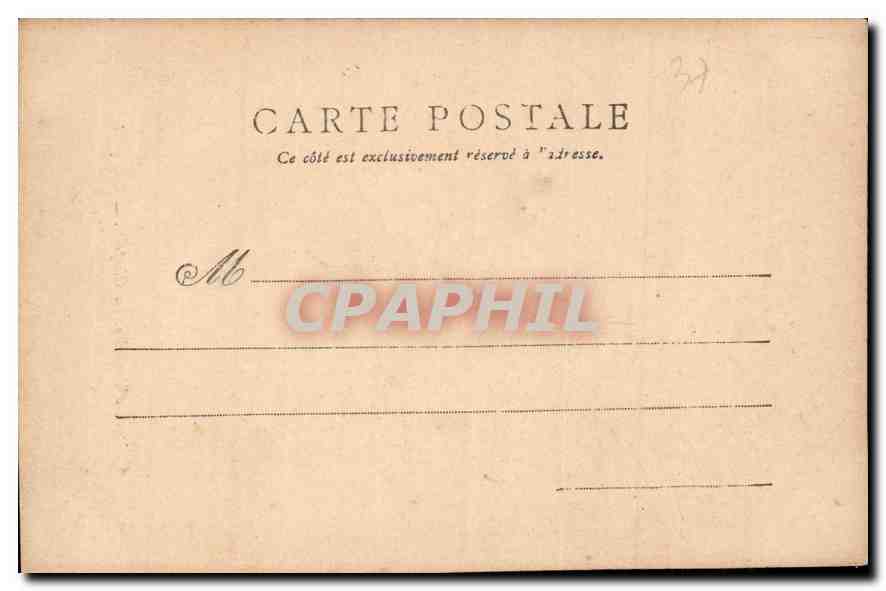 CPA Chateau d'Amboise la Chapelle  — Rückseite