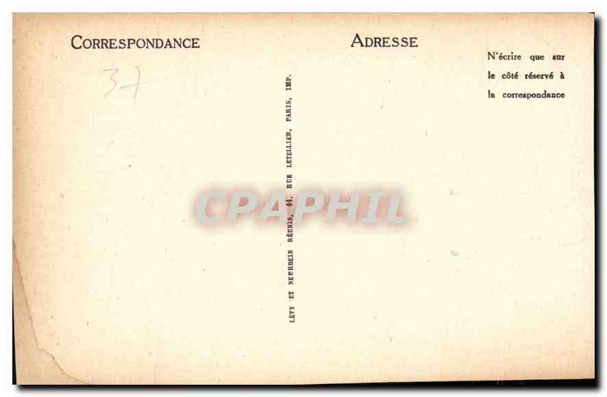 CPA Tours Ancien Cloitre du Chapitre de la Cathedrale St Gatien dit Cloitre de la Psalette  — Rückseite