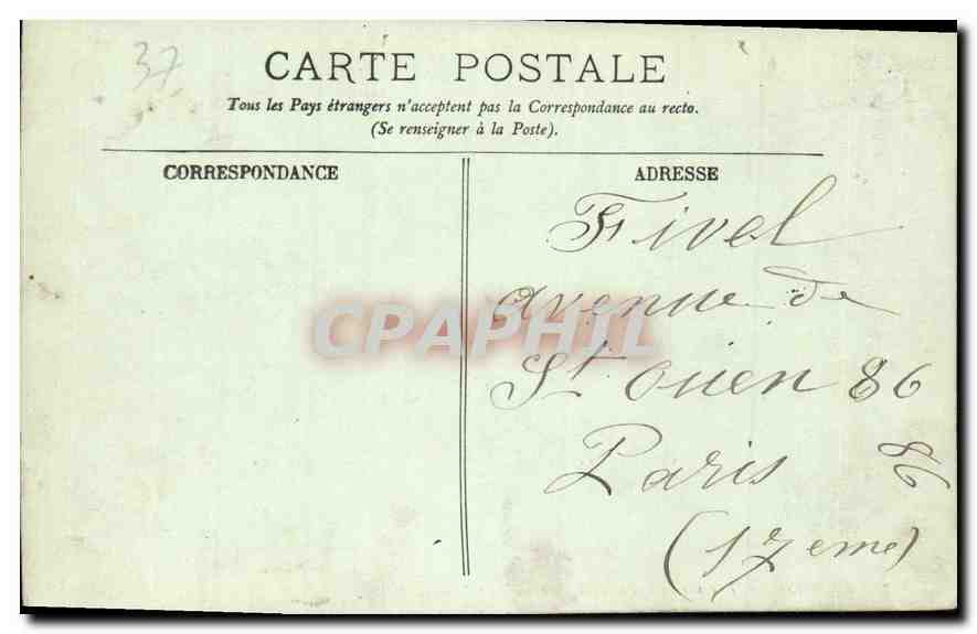 CPA Amboise vue sur la Loire de la Terrasse du Chateau  — Rückseite