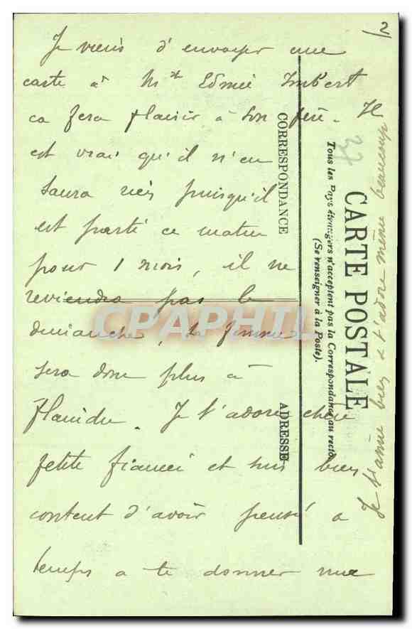 CPA Chenonceaux le Chateau l'Aile Thomas Bohier  — Rückseite