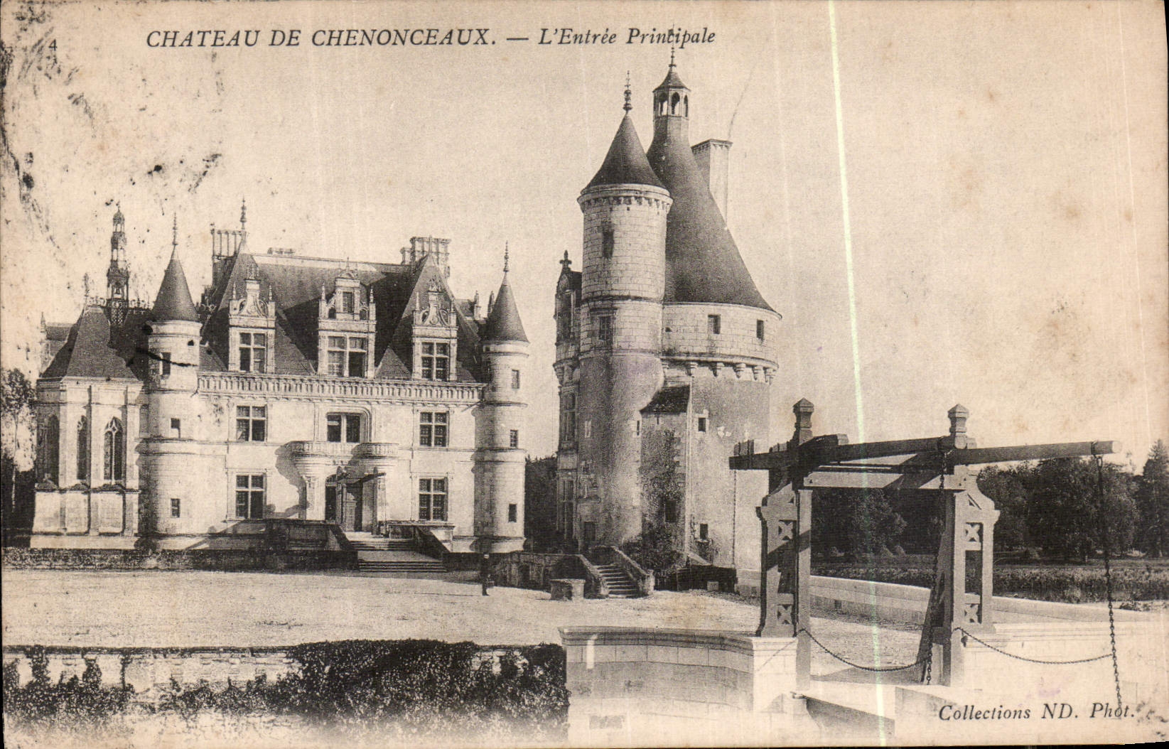 CPA Chateau de Chenonceaux l'Entree Principale 