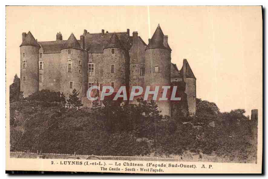 CPA Luynes I et l le Chateau Facade Sud Ouest 