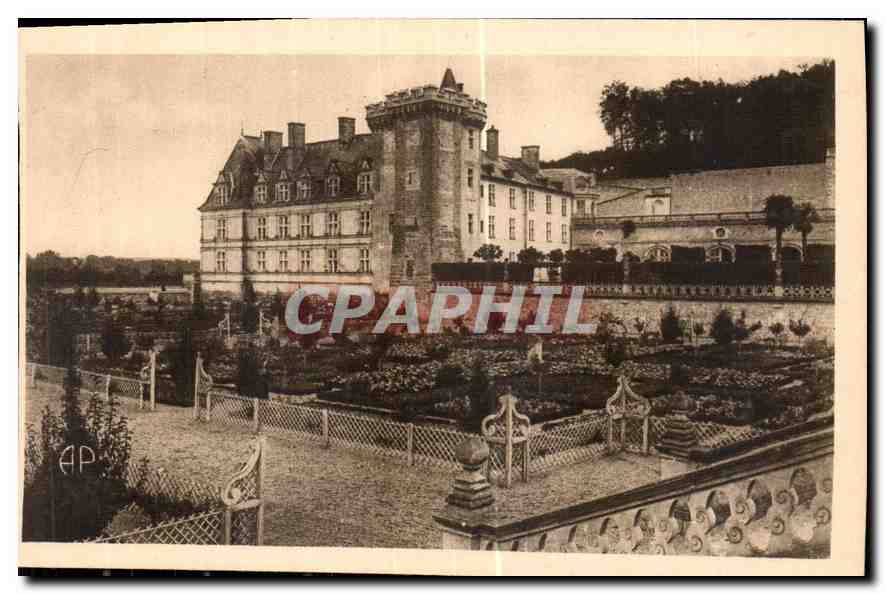 CPA Villandry I et L le Chateau et les Jardins 
