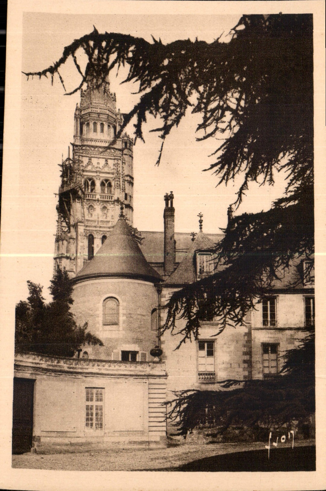 CPA Tours Indre et Loire entree du Musee et Cathedrale St Gatien 