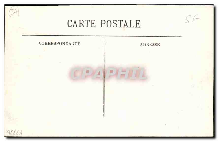 CPA Langeais le Chateau Facade Interieure  — Rückseite