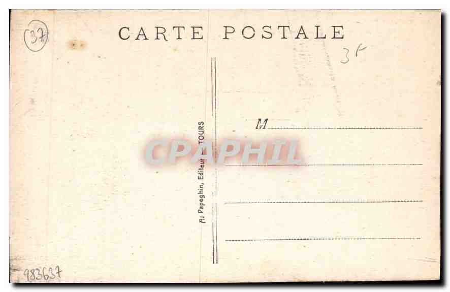 CPA Loches I et L le Donjon XI et XII S  — Rückseite