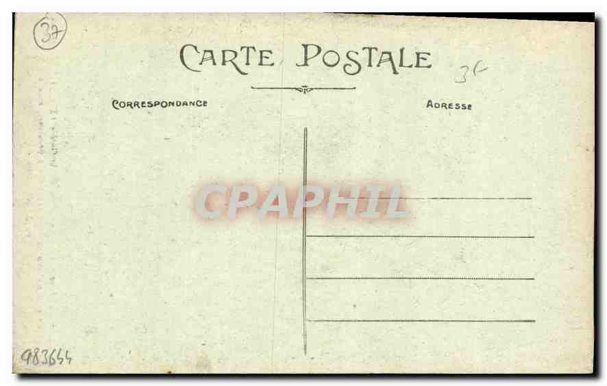 CPA Tours I et L la Cathedrale St Gatien XII et XVI siecle Musee des Beaux Arts et Tours gallo Romai — Rückseite