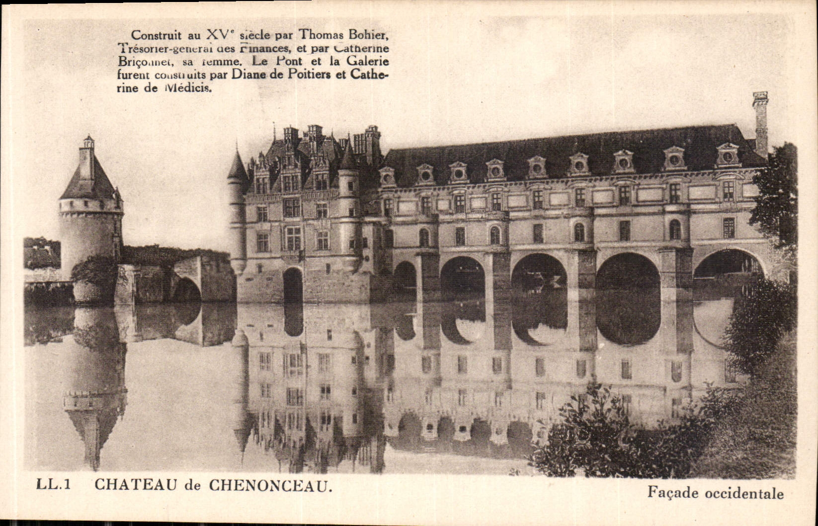 CPA Le Chateau de Chenonceau Facade occidentale 