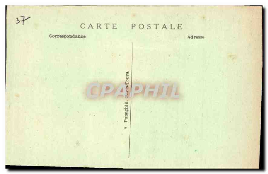 CPA Tours I et L Cathedrale St Gatien construite de 1170 a 1547  — Verso