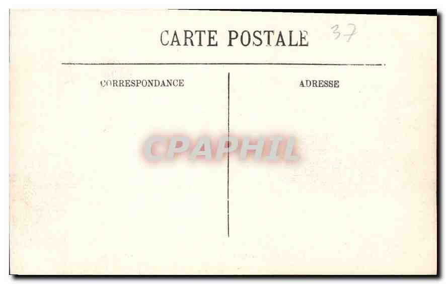 CPA Azay le Rideau I et L Chateau National Monument historique XV siecle  — Verso