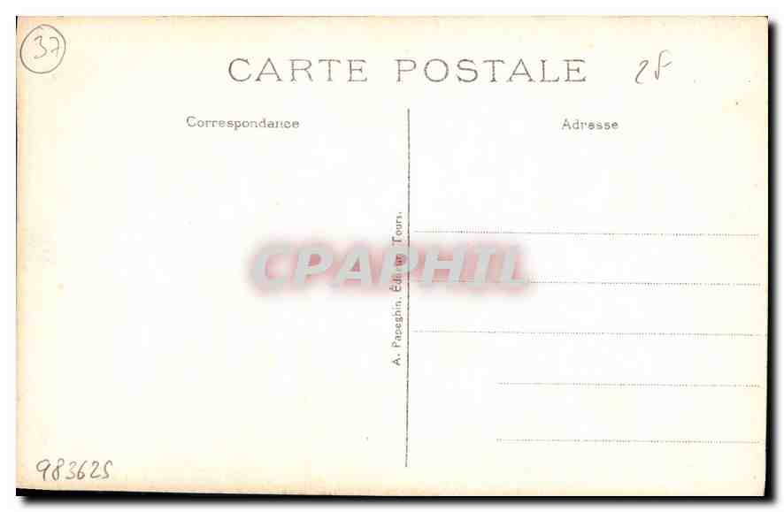 CPA Amboise I et L le Chateau Sortie de la Tour des Cavaliers  — Rückseite