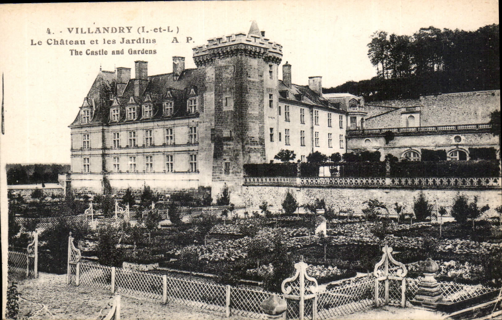 CPA Villandry I et L le Chateau et les Jardins 
