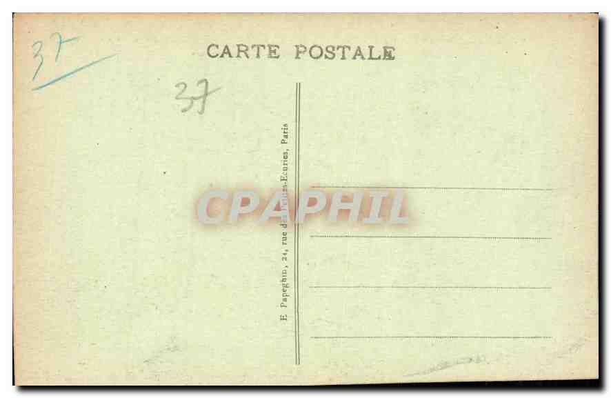 CPA Villandry I et L le Chateau l'axe des eaux avec les tonnelles  — Rückseite