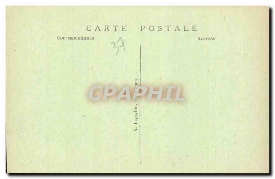 CPA Chenonceau I et L le Chateau Cote nord ouest  — Rückseite