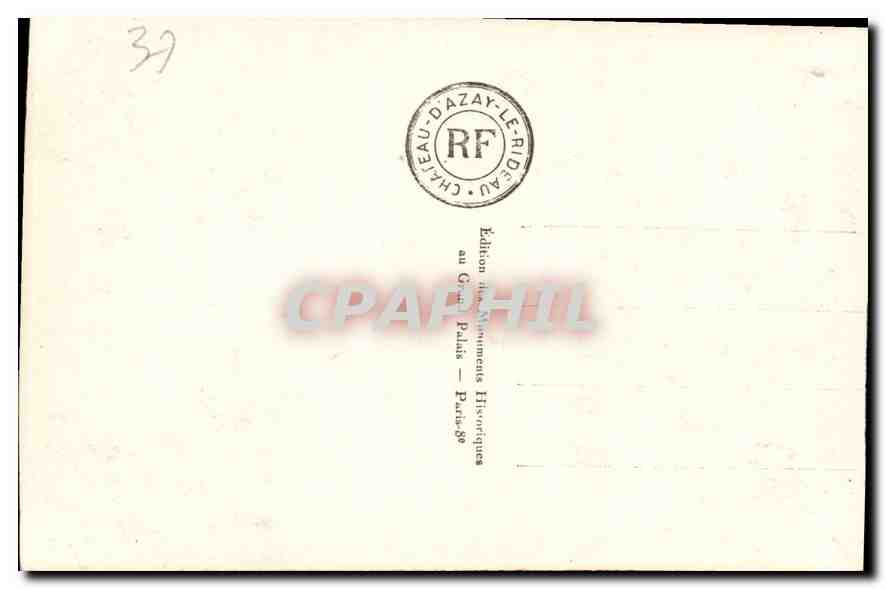 CPA Azay le Rideau un coin du parc  — Rückseite