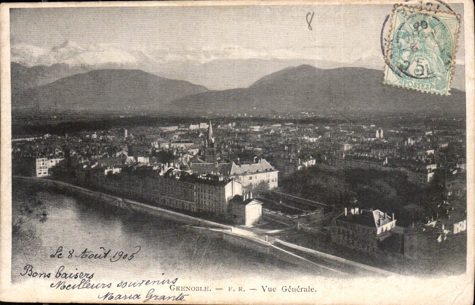Grenoble — General View — F.R. — Publisher F.R. No. 18