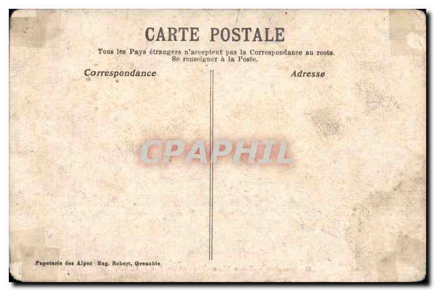 CPA Grenoble place Victor Hugo et les Forts — Verso