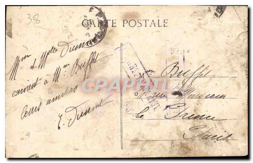 CPA Grenoble la vendette Gauloise et le St Eynard  — Verso