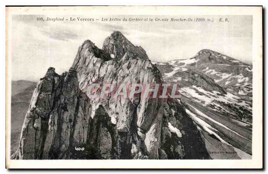 Les Arêtes du Gerbier et la Grande Moucherolle (2809 m.) — Dauphiné, Le Vercors — E. R. — n° 400