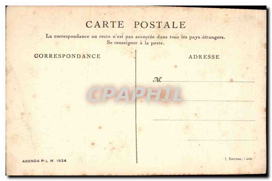 Dauphiné — Vallée du Guil — Cl. Rivière, Agenda P.L.M. 1924 — Reverso