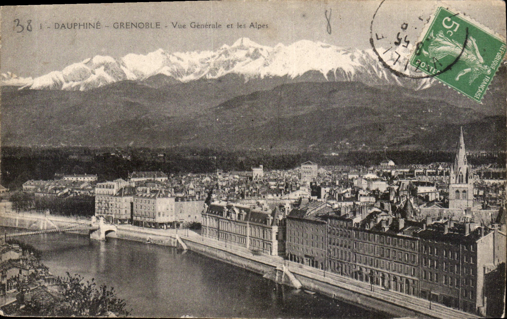 Dauphiné - Grenoble - Vue Générale et les Alpes