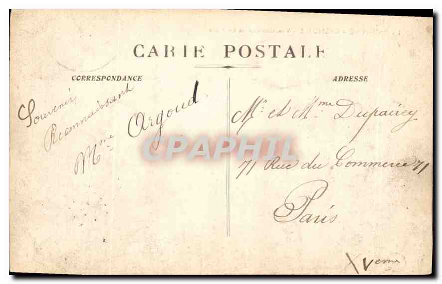 Dauphiné - Grenoble - Vue Générale et les Alpes — Verso