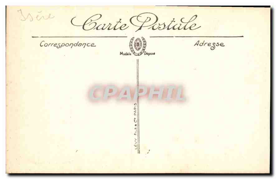 Grenoble — Vue générale de l'Île Verte — La Tronche et les Alpes — Édition des Galeries Modernes, LL — Rückseite