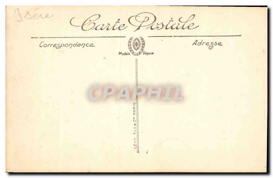 Grenoble — L'Isère et les Alpes — Édition des Galeries Modernes — Verso