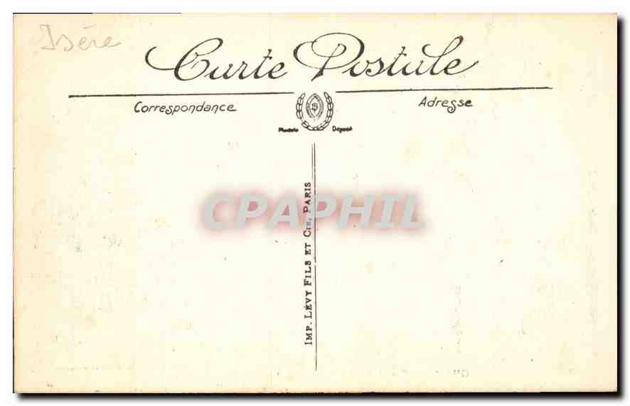 CPA Grenoble l'Isere a l'Ile d'Amour et les Alpes  — Rückseite