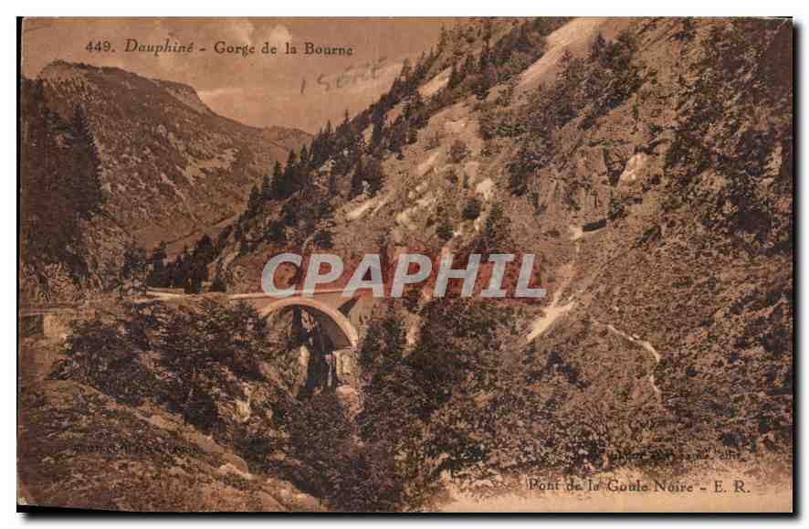 Gorge de la Bourne - Pont de la Goule Noire — E.R. - n°449