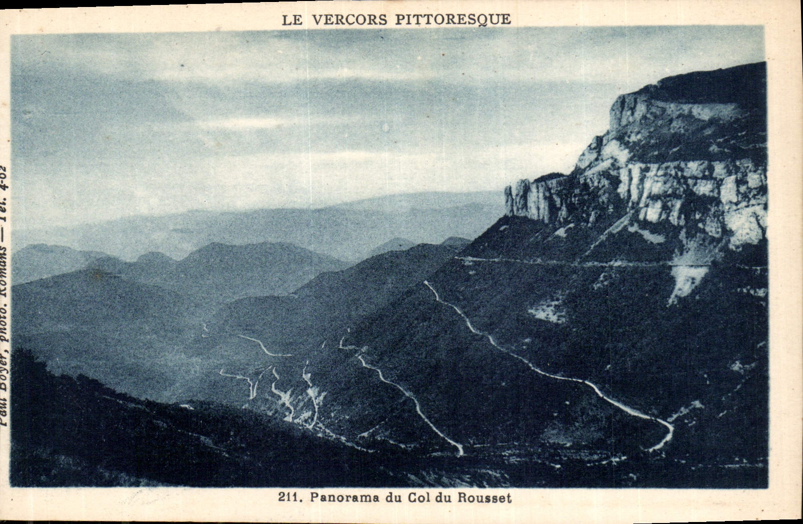 Le Vercors pittoresque — Panorama du Col du Rousset — Paul Doyer, photo, Romans — n° 211