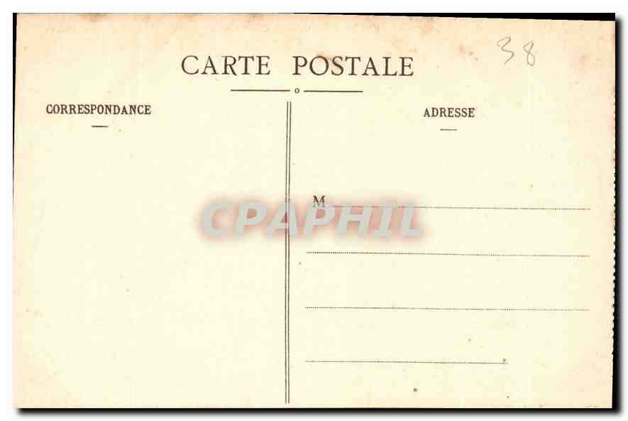 CPA Dauphine Grande Chartreuse vue generale du Couvent  — Verso