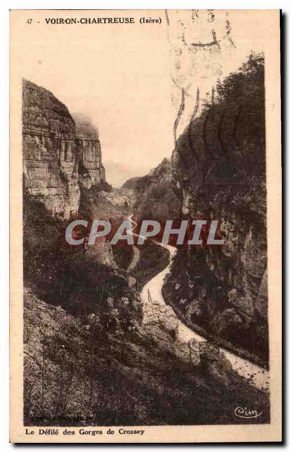 CPA Le Defile des Gorges de Crossey 