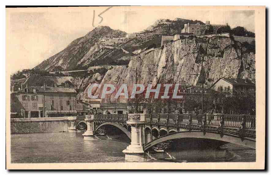 Le Pont de la Porte de France — Grenoble — Éditeur : Levy et Neufchâtain, 38 rue Catellier, Paris
