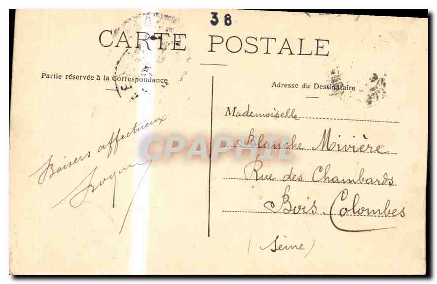 CPA Environs de Grenoble La Dent de Crolles  — Rückseite