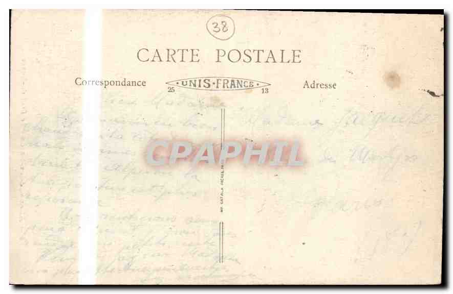 Alleyard-les-Bains — Le Bout-du-Monde — B. F. J. — Rückseite
