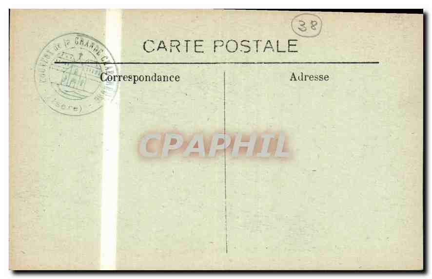 Dauphiné — Couvent de la Grande Chartreuse — Vue générale réduite et complète — Rückseite