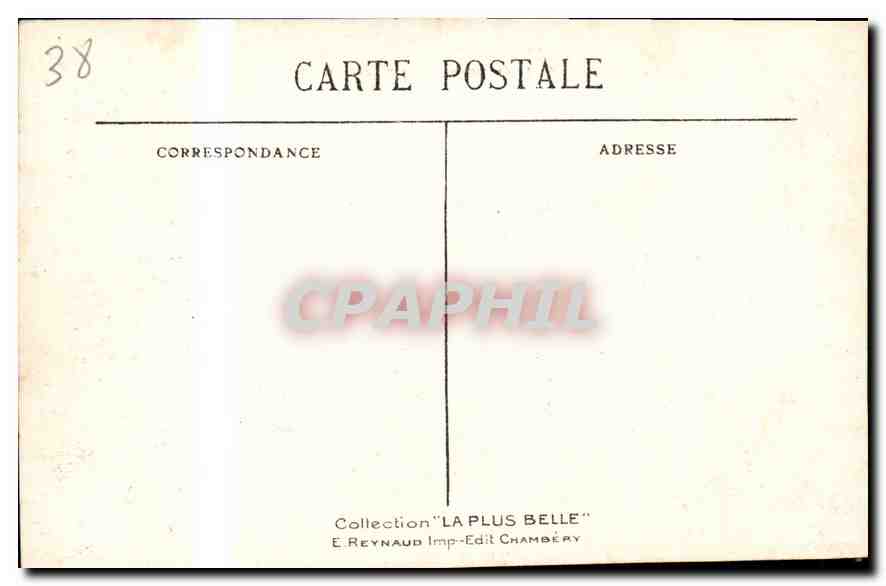 Val d'Isère vu du Col de l'Iseran (2769 m.) — Collection 'LA PLUS BELLE' — E. Reynaud, Chambéry — Achterkant