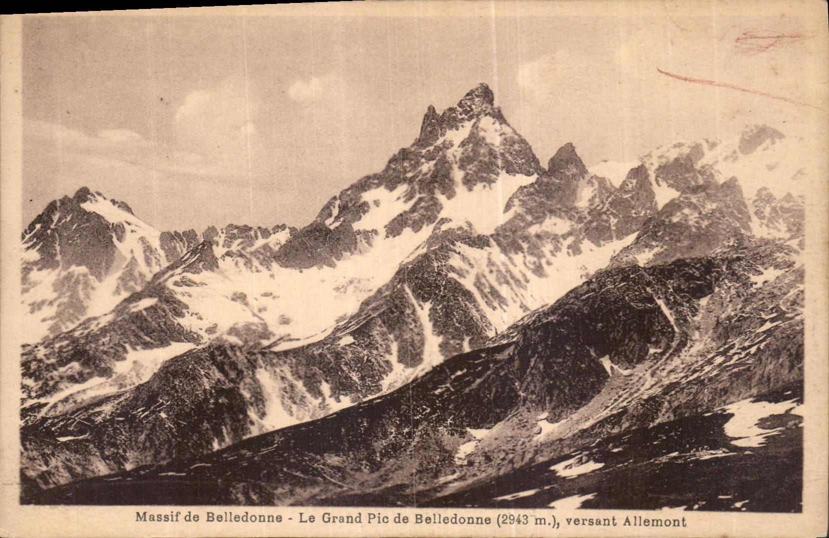 Massif de Belledonne - Der Grand Pic de Belledonne (2943 m.), Allemont-Seite