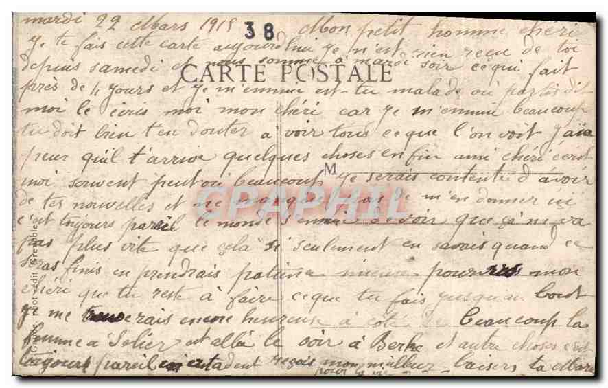 CPA Grenoble Vue generale et le Moucherotte vue prise du Jardin des Dauphins  — Rückseite