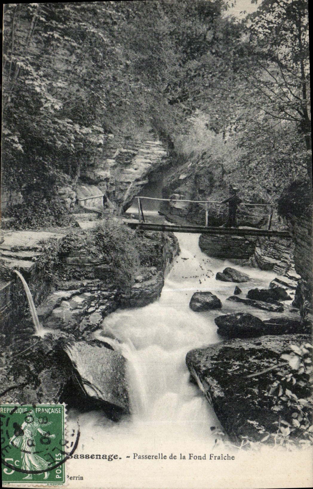 Sassenage - Passerelle de la Fond Fraîche — éditeur Perrin