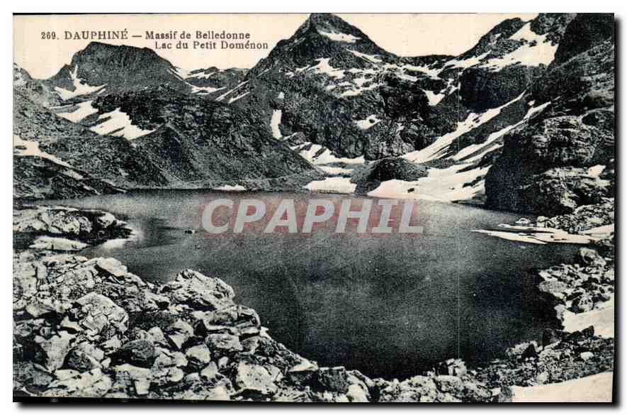 CPA Dauphine Massif de Belledonne Lac du Petit Domenon 