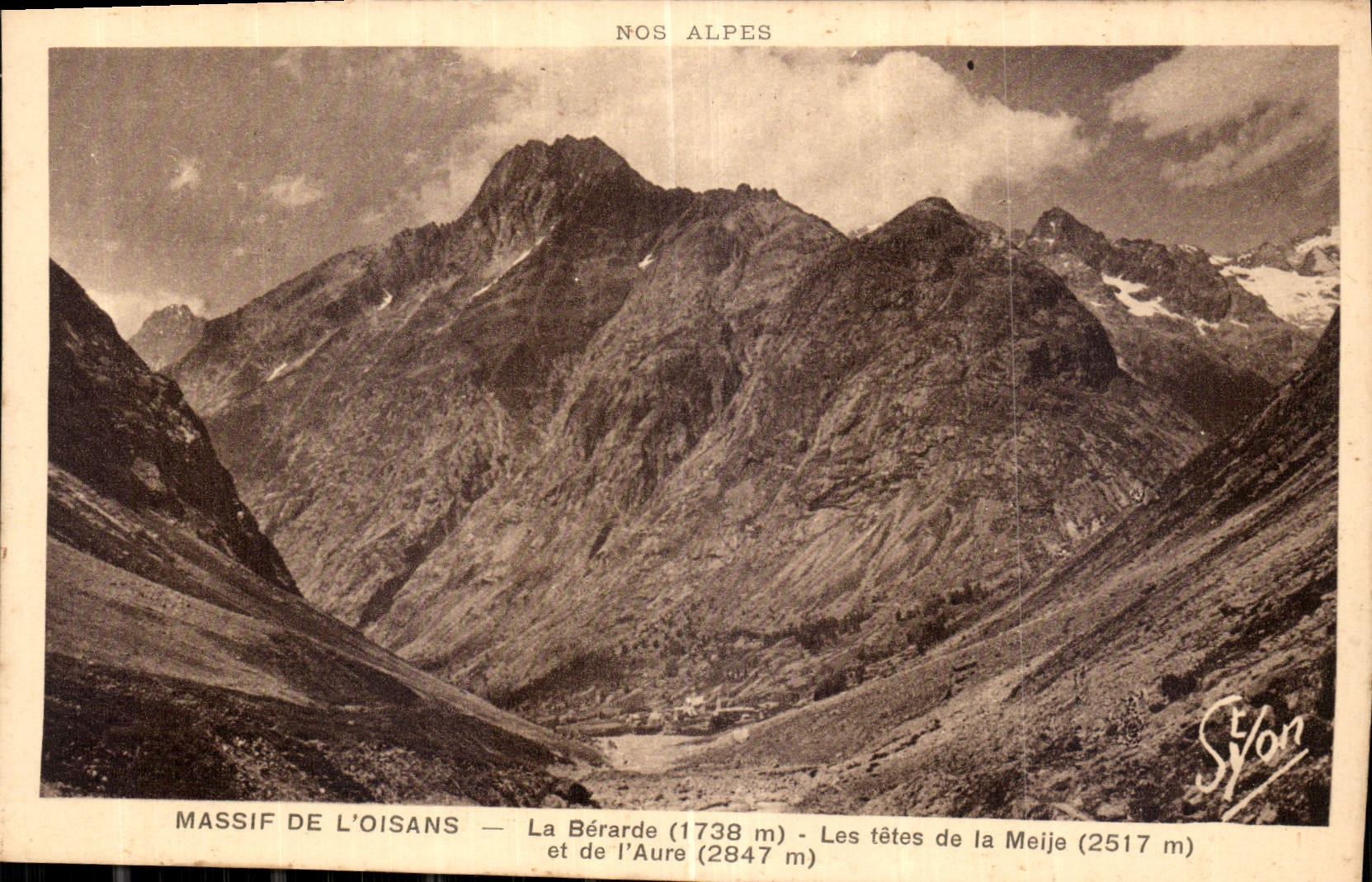 Massif de l'Oisans — La Bérarde (1738 m) et de l'Aure (2847 m) — Syvon